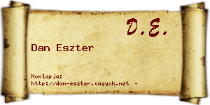 Dan Eszter névjegykártya